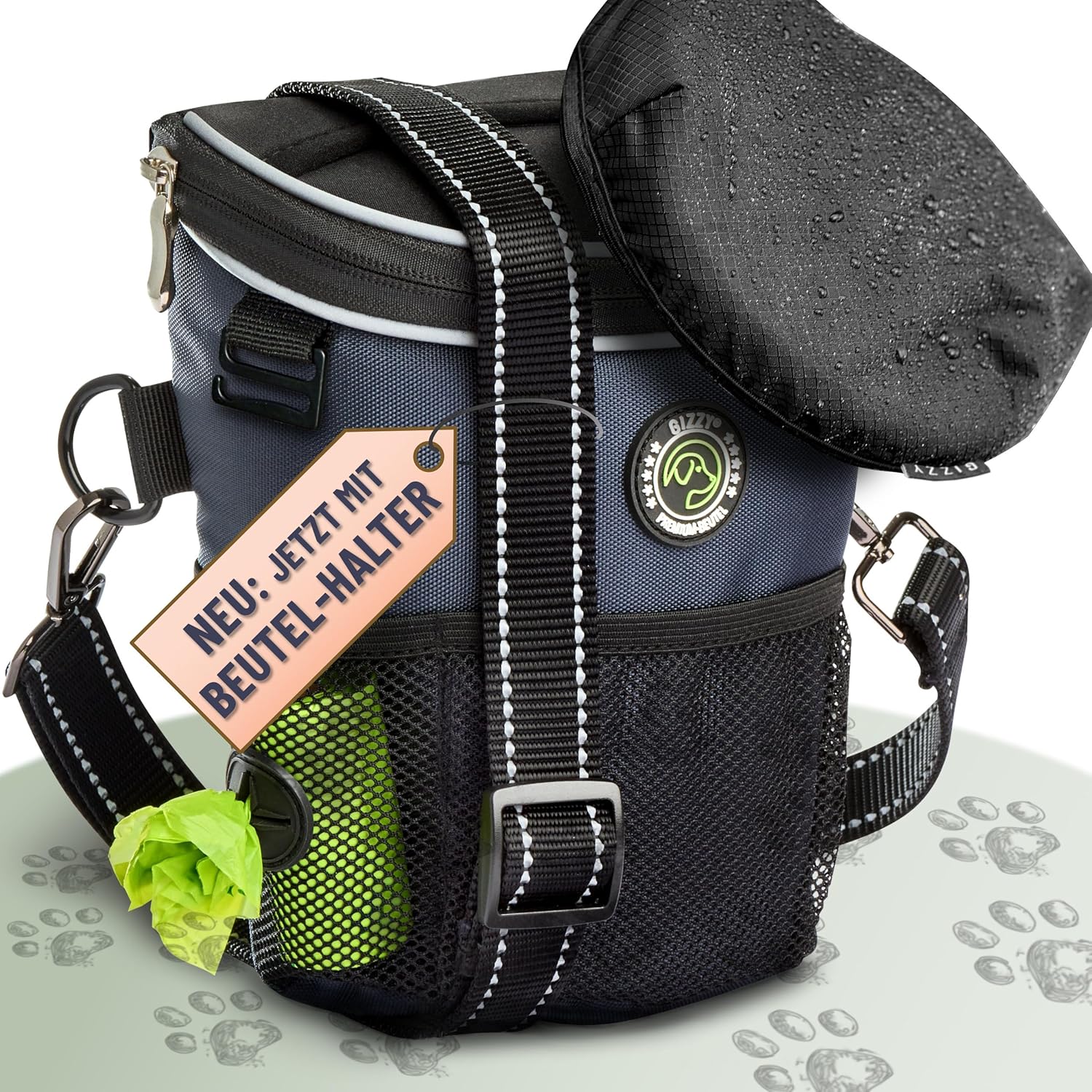 GIZZY® Leckerlitasche Hund – Futterbeutel mit Einhand-Öffnung