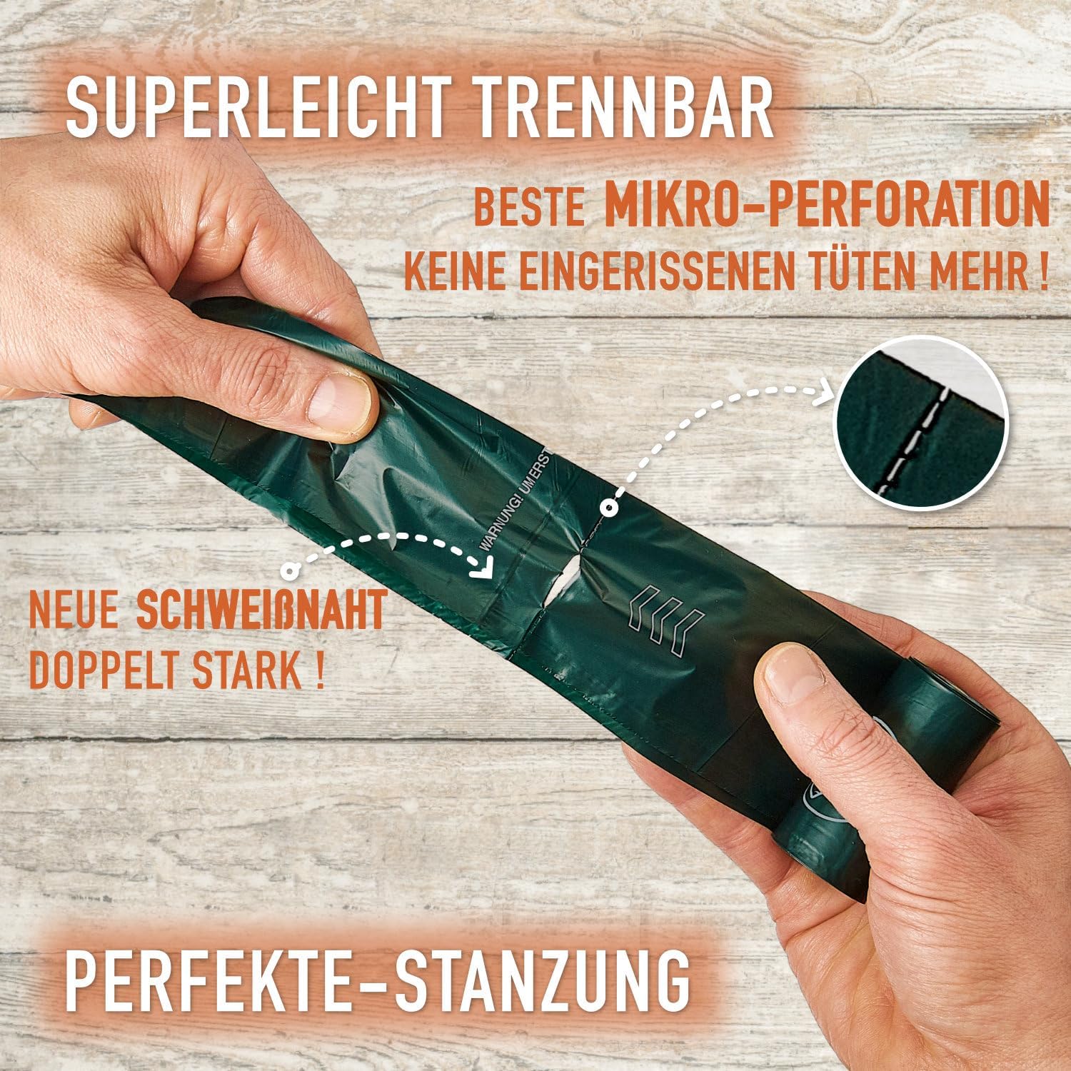 GIZZY® Hundekotbeutel – Reißfeste & auslaufsichere Kotbeutel aus recyceltem PE