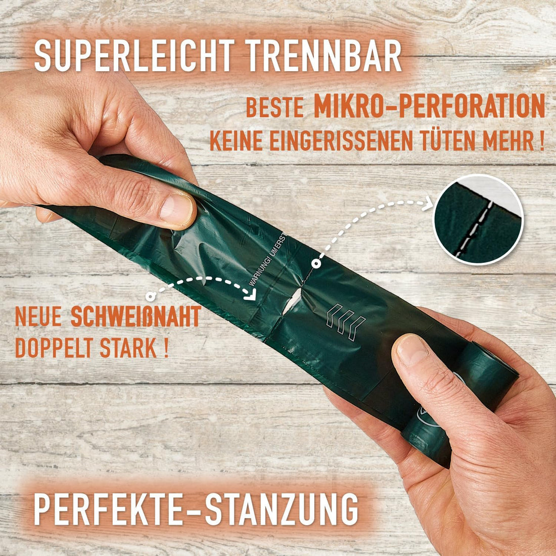 GIZZY® Hundekotbeutel – Reißfeste & auslaufsichere Kotbeutel aus recyceltem PE