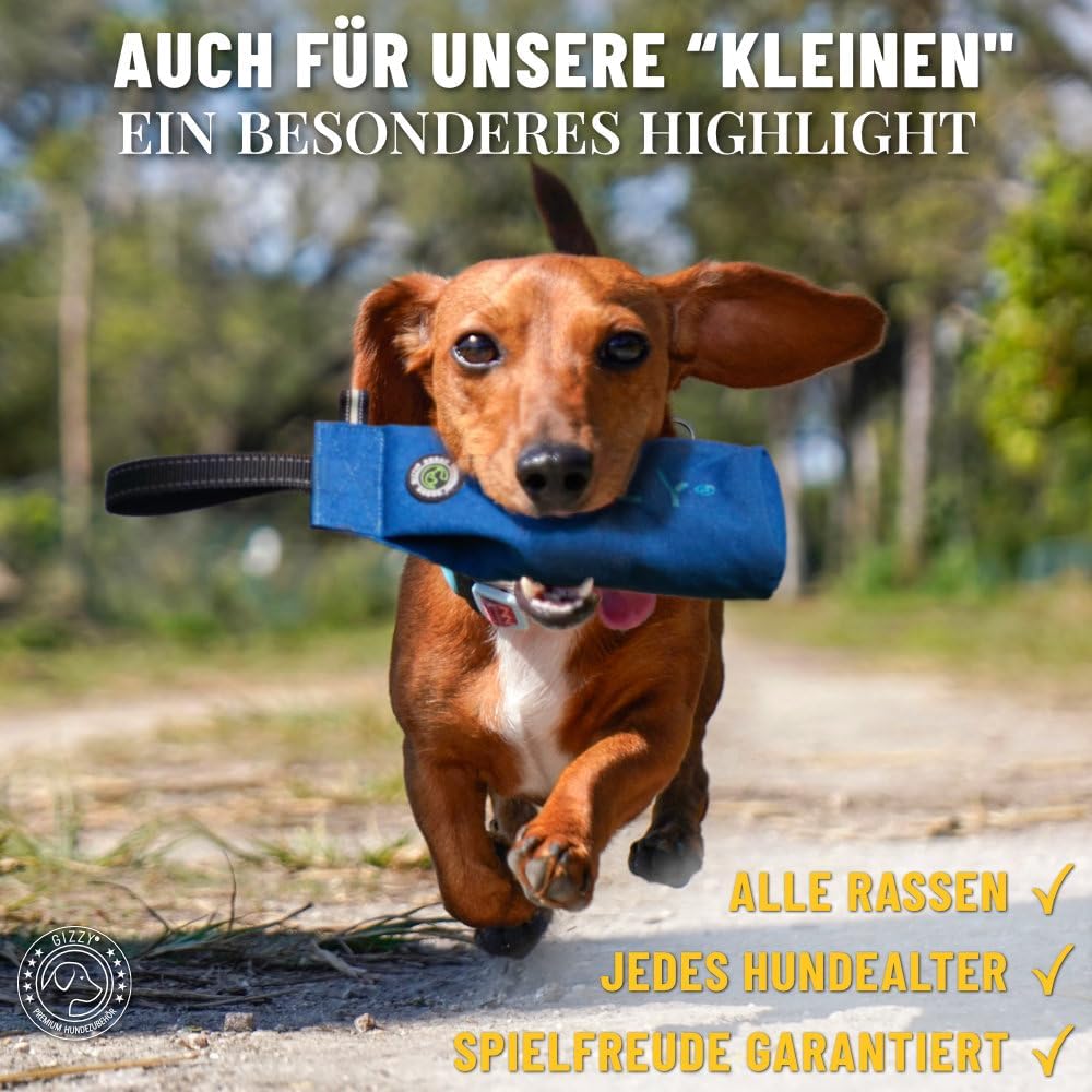 GIZZY® Futterdummy Hund – Robuster Futterbeutel & Apportierdummy