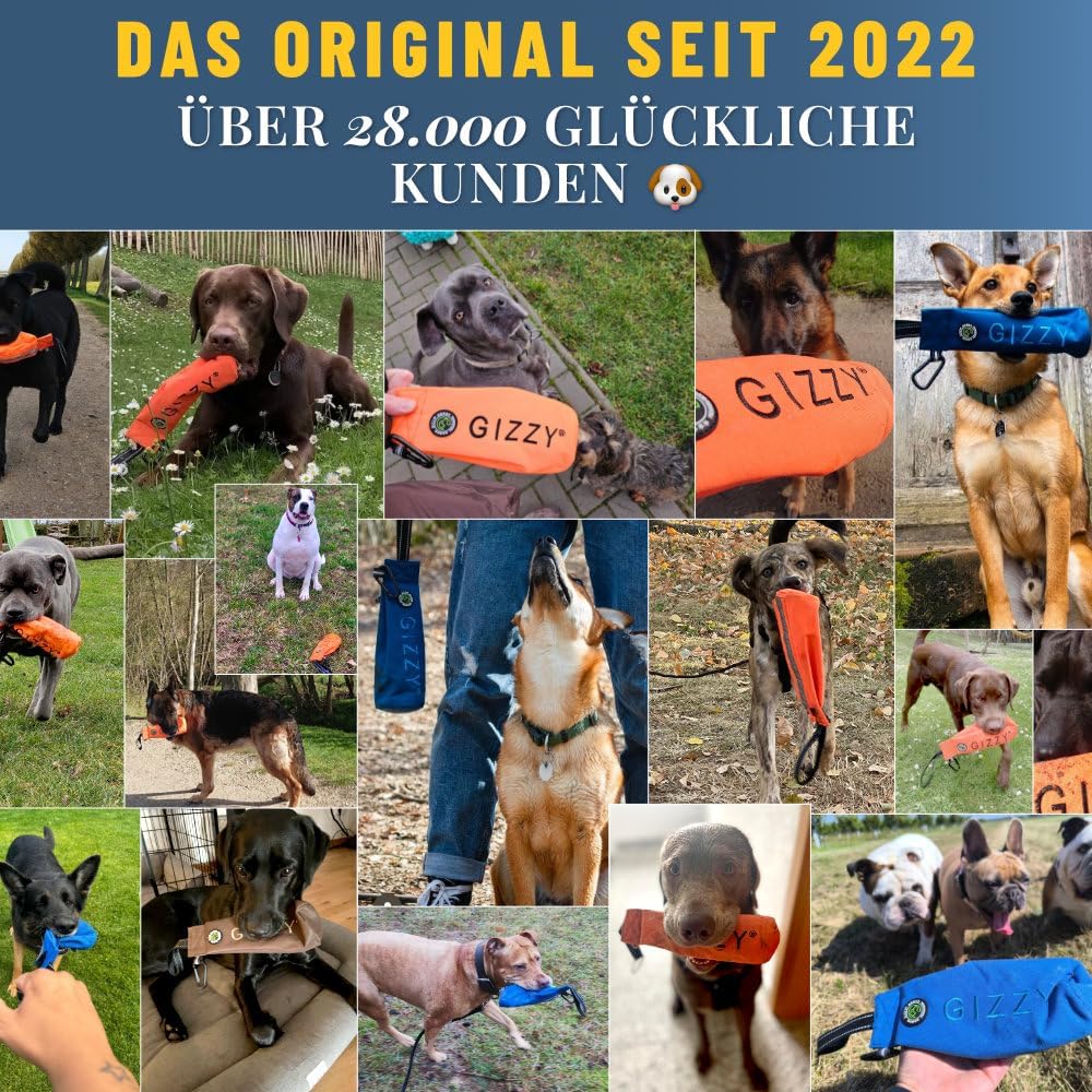 GIZZY® Futterdummy Hund – Robuster Futterbeutel & Apportierdummy