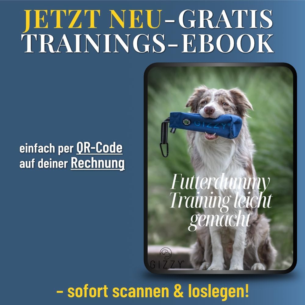 GIZZY® Futterdummy Hund – Robuster Futterbeutel & Apportierdummy