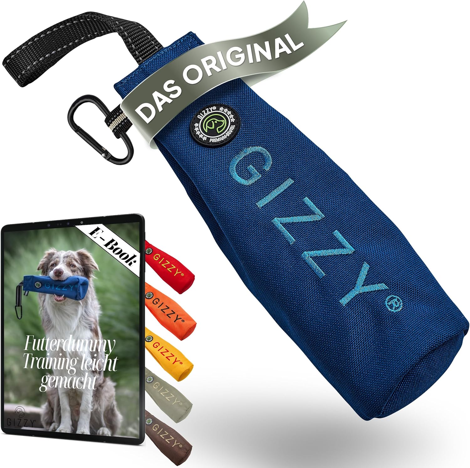 GIZZY® Futterdummy Hund – Robuster Futterbeutel & Apportierdummy