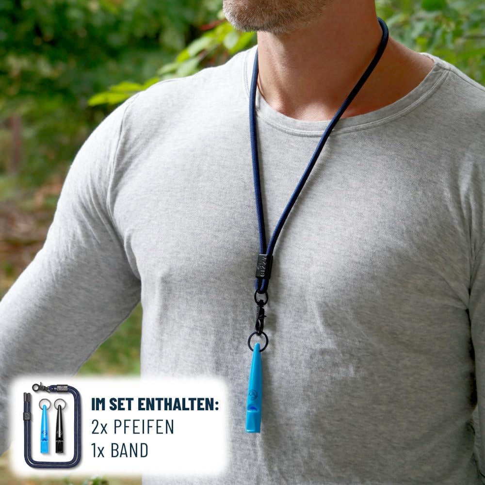 GIZZY® Hundepfeife 2er-Set – Lauter Pfeifton für Hundetraining