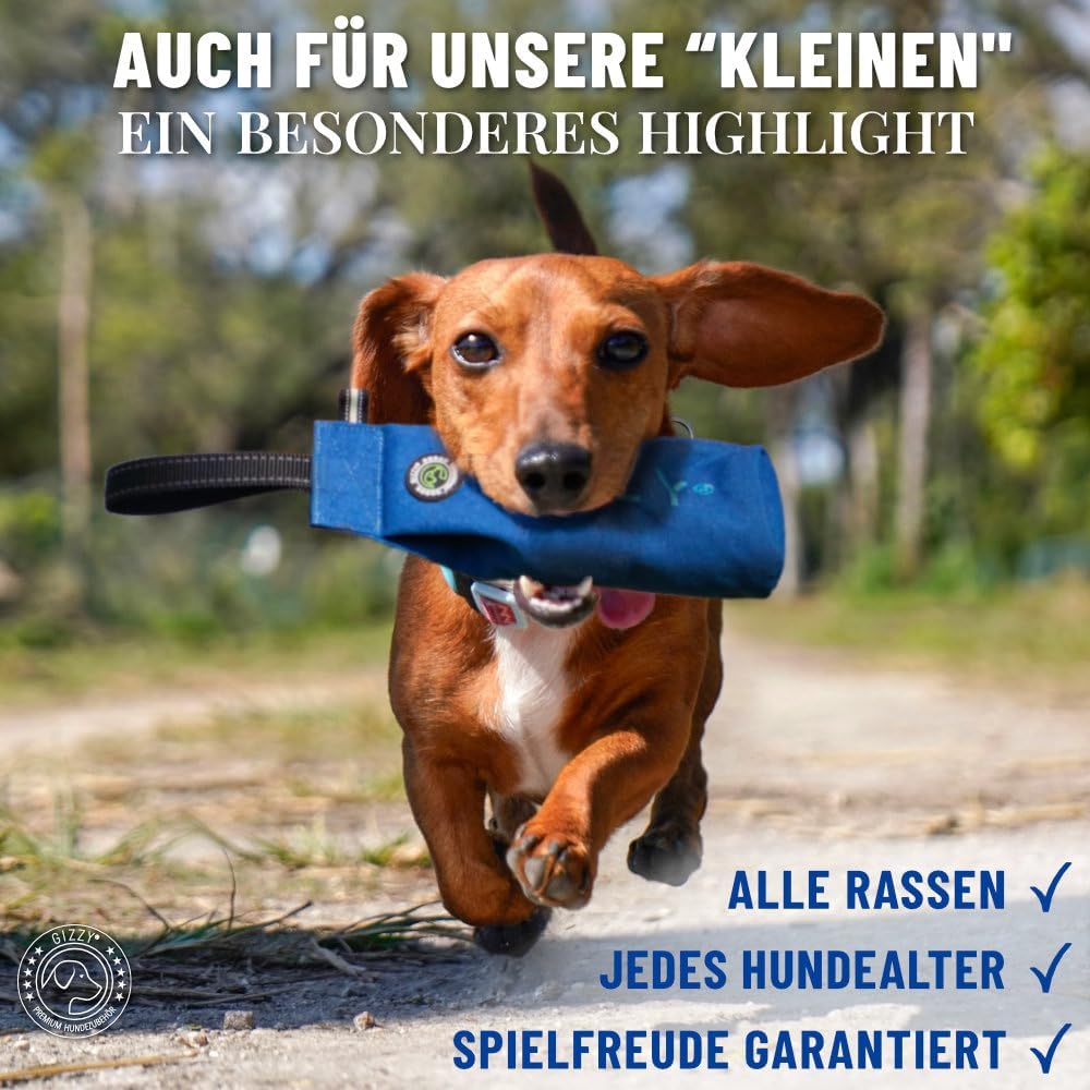 GIZZY® Futterdummy Hund – Robuster Futterbeutel & Apportierdummy
