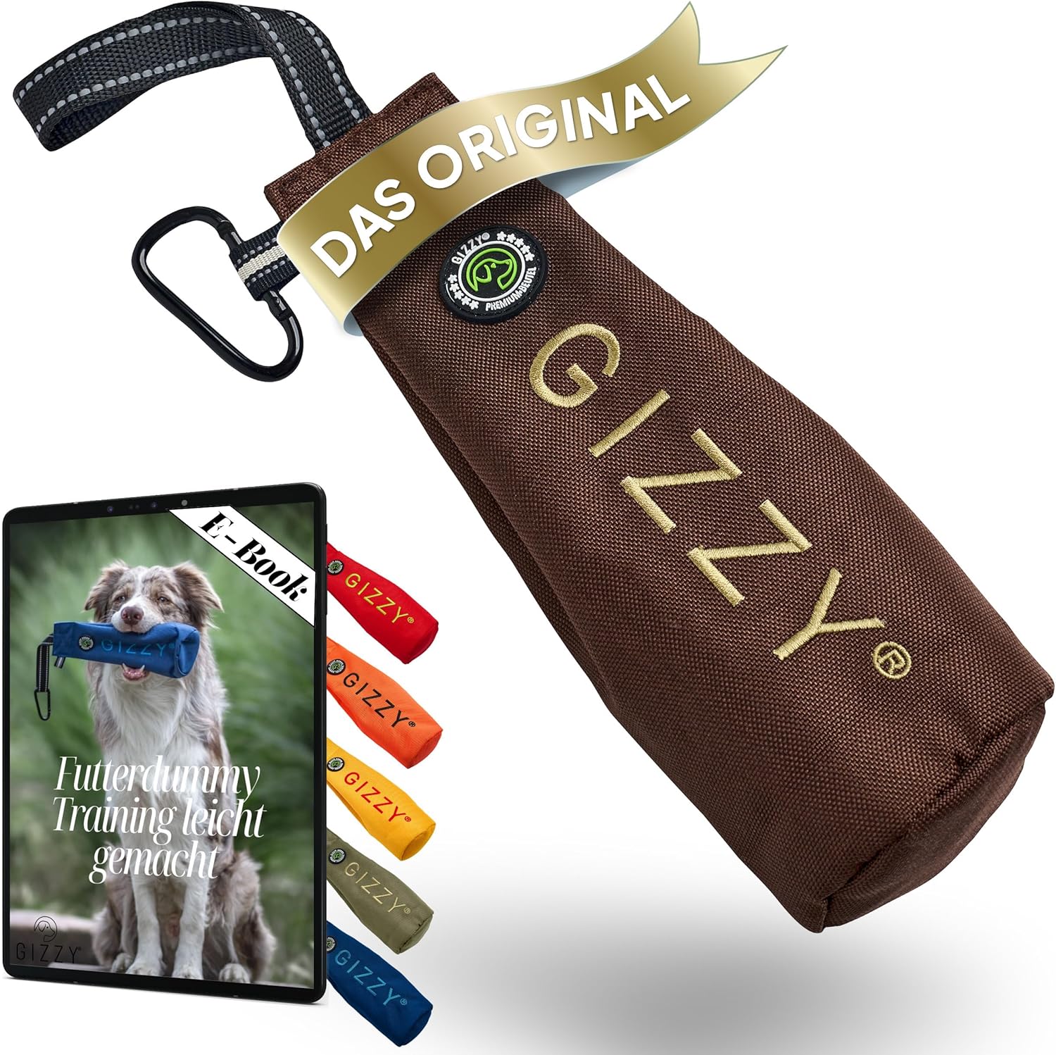 GIZZY® Futterdummy Hund – Robuster Futterbeutel & Apportierdummy