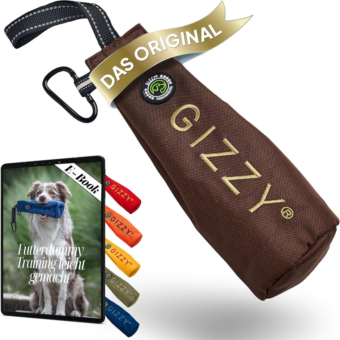 GIZZY® Futterdummy Hund – Robuster Futterbeutel & Apportierdummy