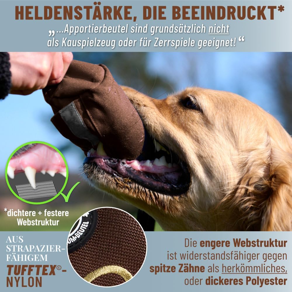 GIZZY® Futterdummy Hund – Robuster Futterbeutel & Apportierdummy