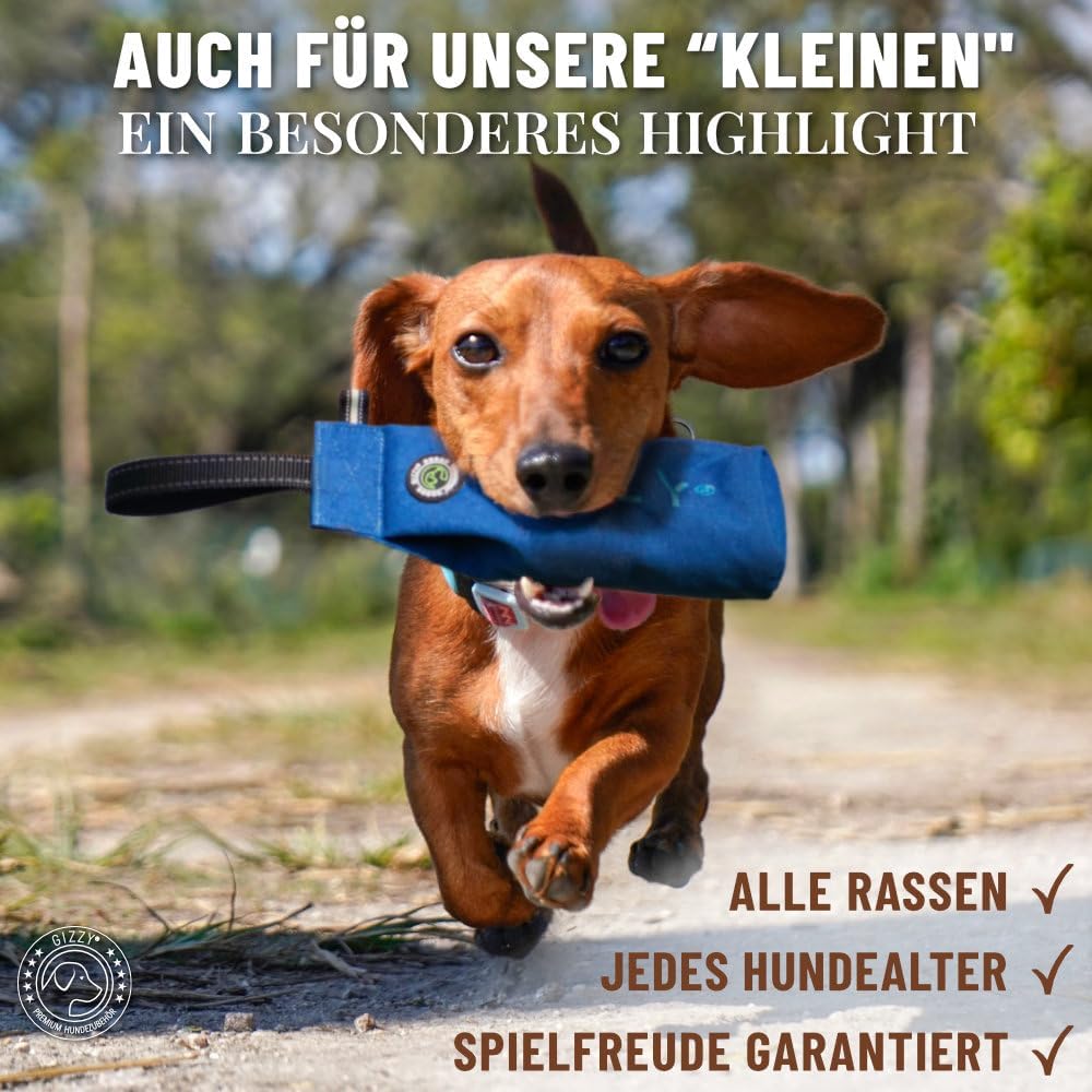 GIZZY® Futterdummy Hund – Robuster Futterbeutel & Apportierdummy