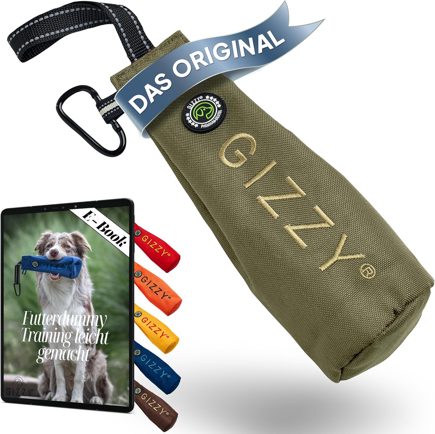 GIZZY® Futterdummy Hund – Robuster Futterbeutel & Apportierdummy