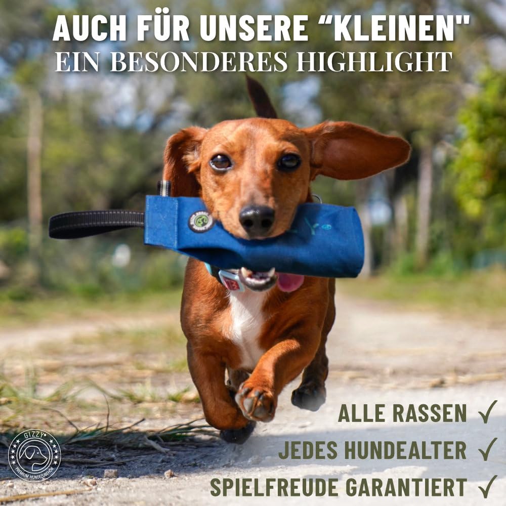 GIZZY® Futterdummy Hund – Robuster Futterbeutel & Apportierdummy