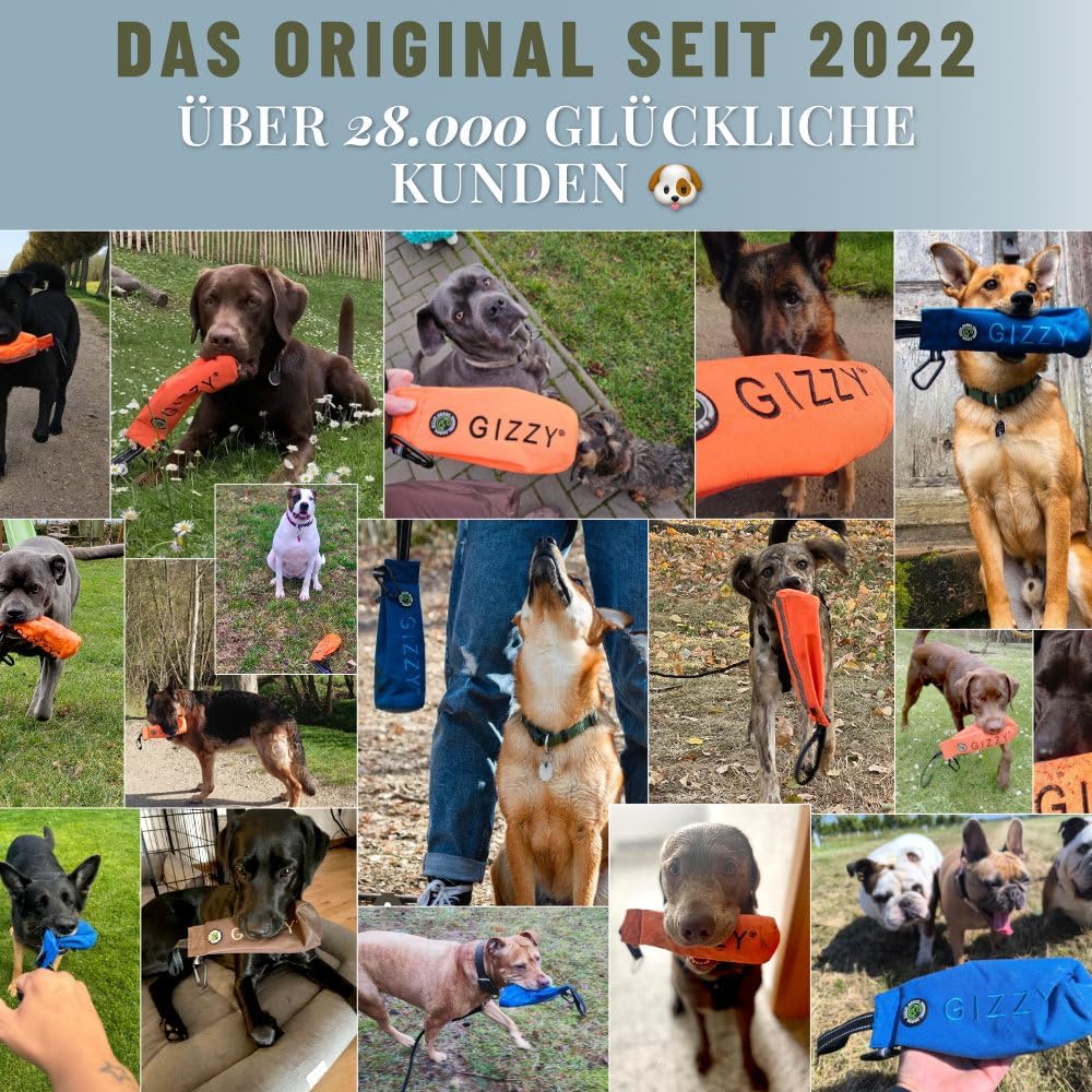 GIZZY® Futterdummy Hund – Robuster Futterbeutel & Apportierdummy