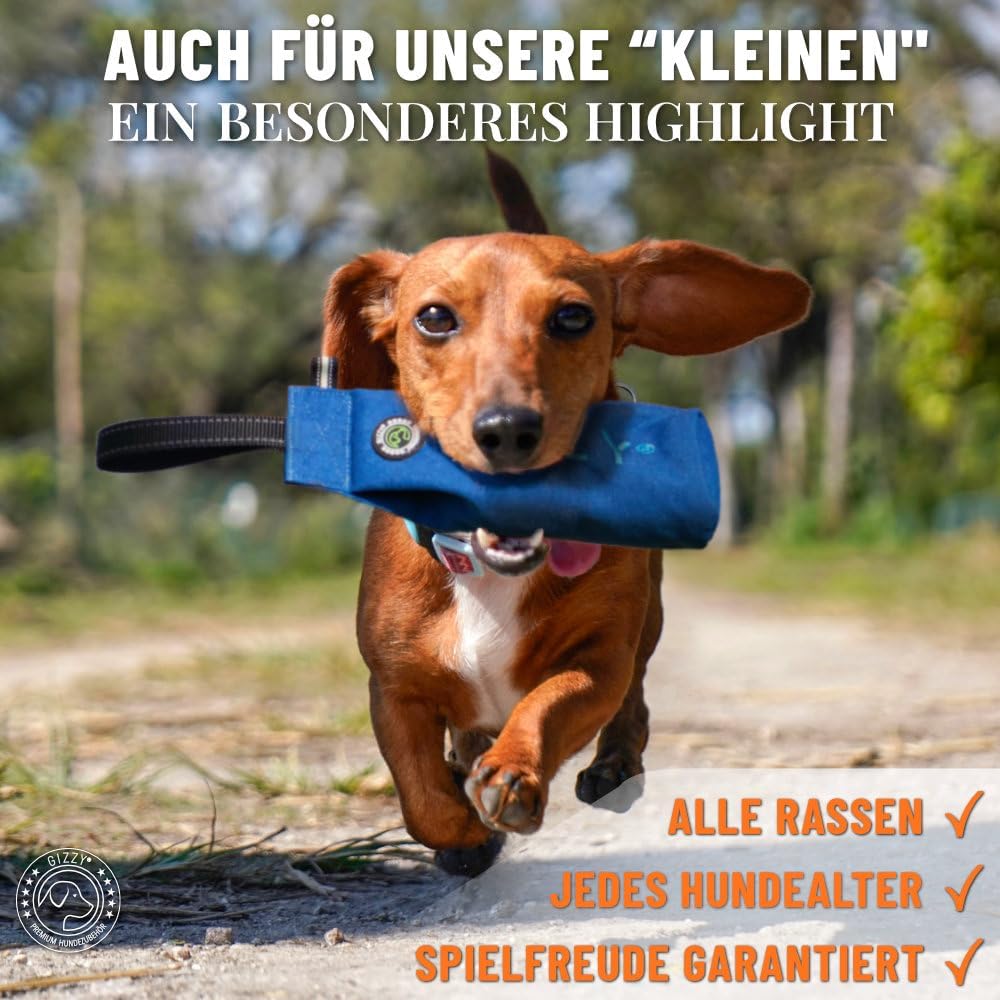 GIZZY® Futterdummy Hund – Robuster Futterbeutel & Apportierdummy