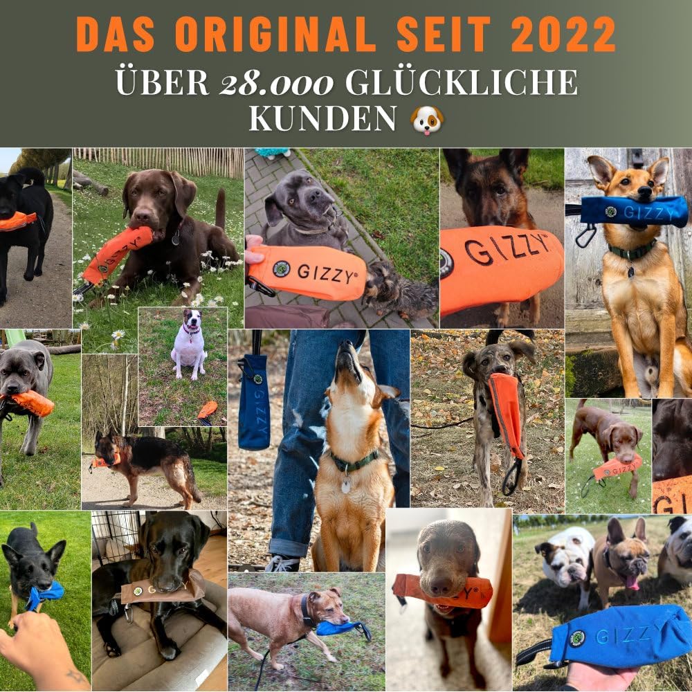 GIZZY® Futterdummy Hund – Robuster Futterbeutel & Apportierdummy