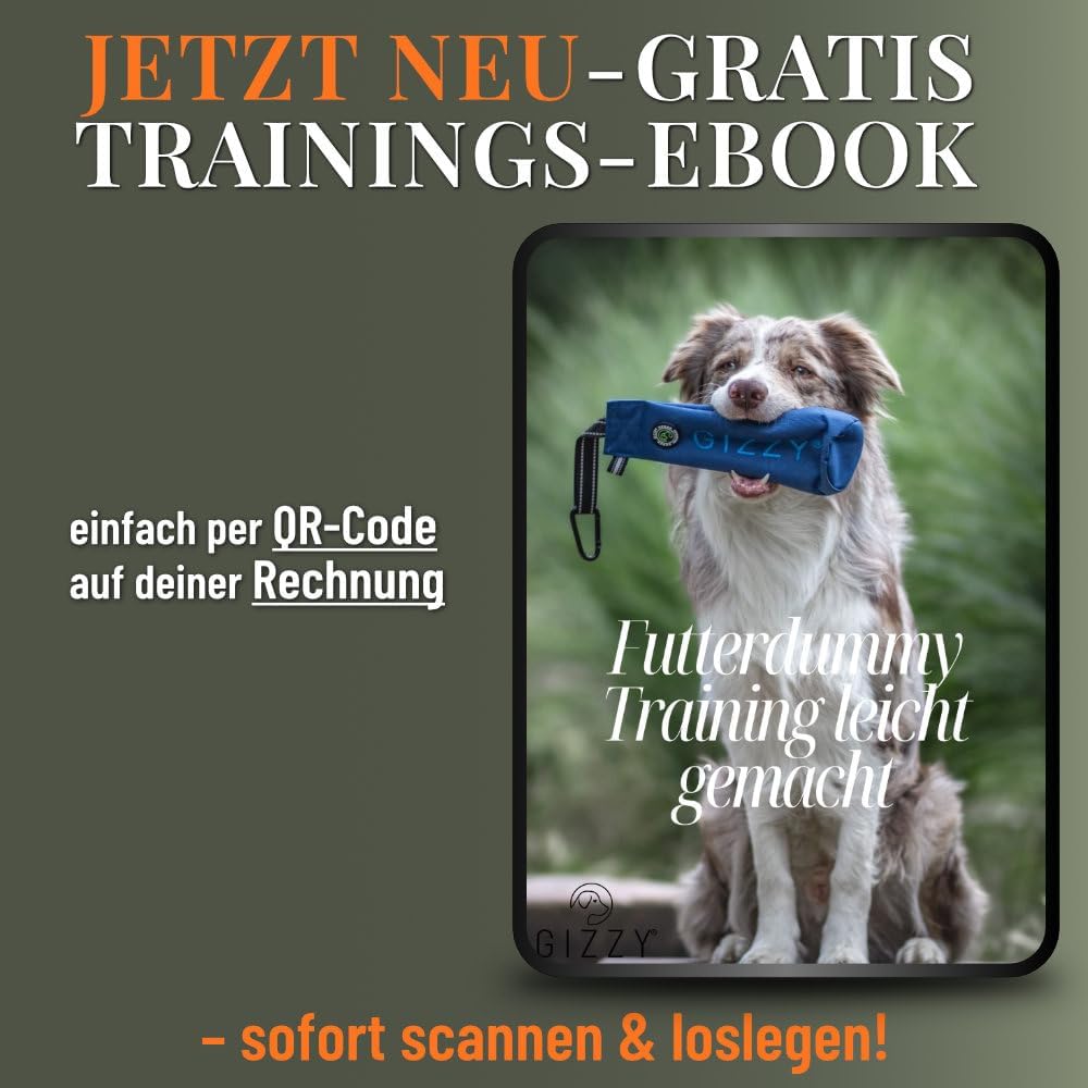 GIZZY® Futterdummy Hund – Robuster Futterbeutel & Apportierdummy