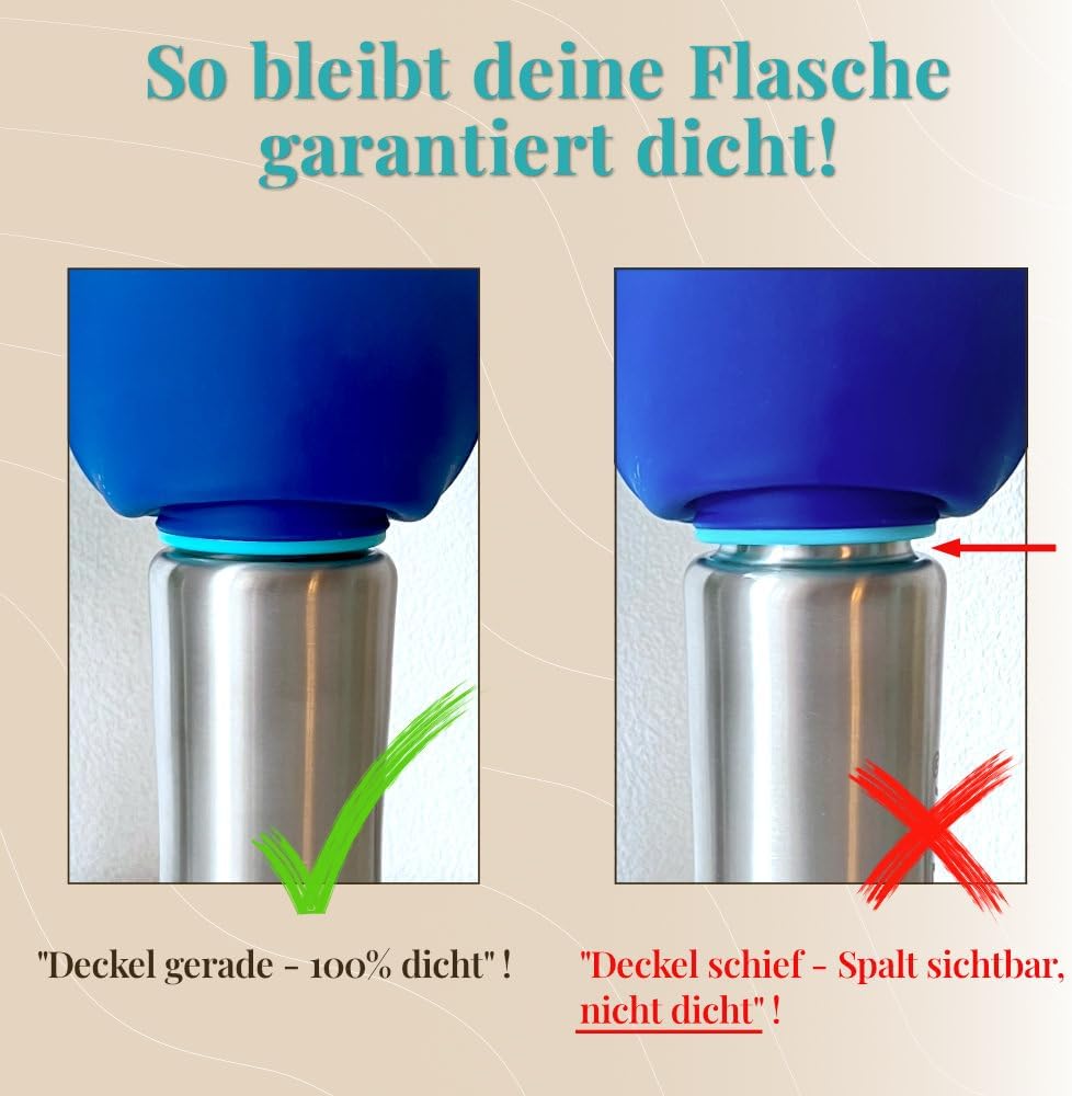 GIZZY® Trinkflasche Hund – Auslaufsichere Edelstahl-Wasserflasche