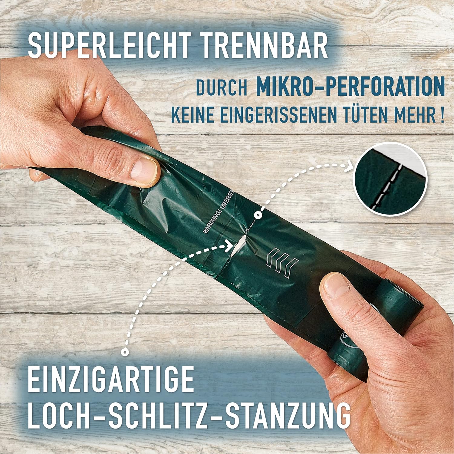 GIZZY® Hundekotbeutel – Reißfeste & auslaufsichere Kotbeutel aus recyceltem PE