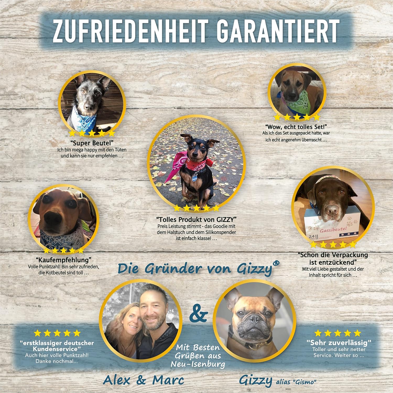 GIZZY® Hundekotbeutel – Reißfeste & auslaufsichere Kotbeutel aus recyceltem PE