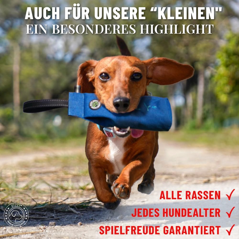 GIZZY® Futterdummy Hund – Robuster Futterbeutel & Apportierdummy