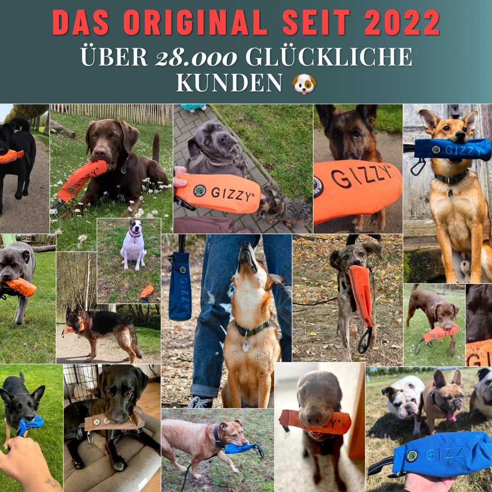 GIZZY® Futterdummy Hund – Robuster Futterbeutel & Apportierdummy